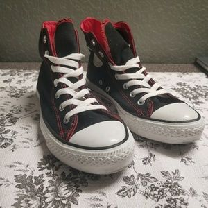 Converse Chunk Taylor Allstar Hi Black Red Unisex